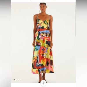 NWT Farm Rio Ana Leovy Sleeveless Maxi Dress